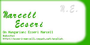 marcell ecseri business card